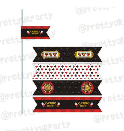 Casino Night Drink Straws ALL PARTY SUPPLIES Pretty UR Party