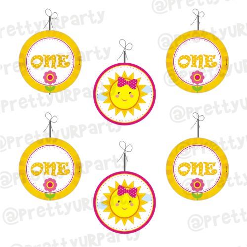 My little Sunshine 1st birthday Danglers ALL PARTY SUPPLIES Pretty UR Party Default Title