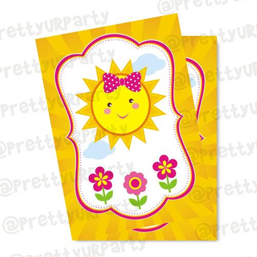 My little Sunshine 1st birthday Centerpieces - Pack of 2 ALL PARTY SUPPLIES Pretty UR Party Default Title