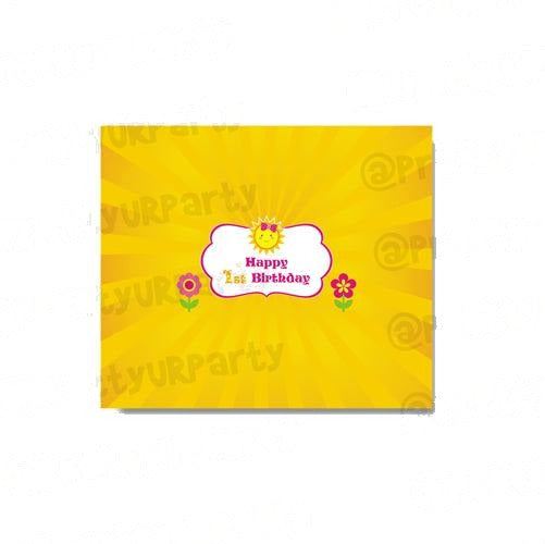 My little Sunshine 1st birthday Chocolate Wrappers