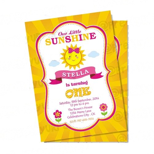 My little Sunshine Invitations — image 2