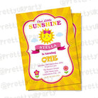 My little Sunshine Invitations ALL PARTY SUPPLIES Pretty UR Party