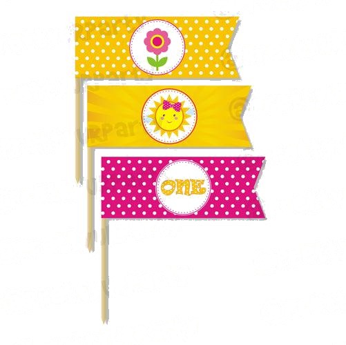 My little Sunshine 1st birthday Theme Picks