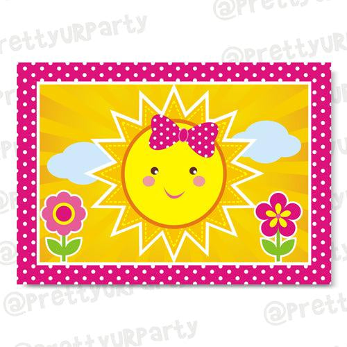 My little Sunshine 1st birthday Table Mats ALL PARTY SUPPLIES Pretty UR Party Default Title