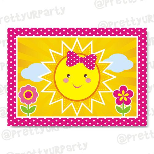 My little Sunshine 1st birthday Table Mats ALL PARTY SUPPLIES Pretty UR Party Default Title
