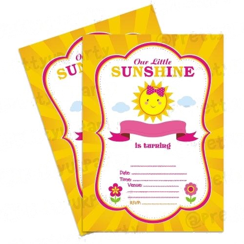My little Sunshine Invitations