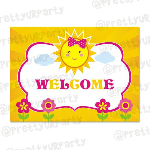 My little Sunshine 1st birthday Entrance Banner / Door Sign ALL PARTY SUPPLIES Pretty UR Party Default Title