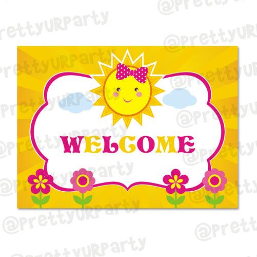 My little Sunshine 1st birthday Entrance Banner / Door Sign ALL PARTY SUPPLIES Pretty UR Party Default Title