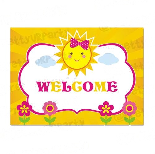 My little Sunshine 1st birthday Entrance Banner / Door Sign