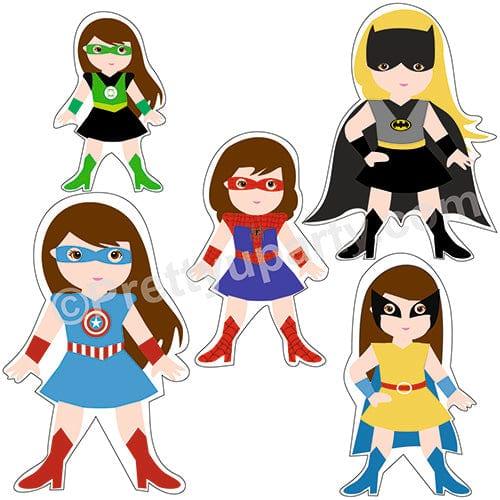 Supergirl Theme Cutouts THEME PARTIES Pretty UR Party