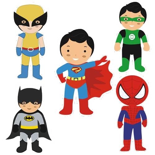Superhero Theme Cutouts