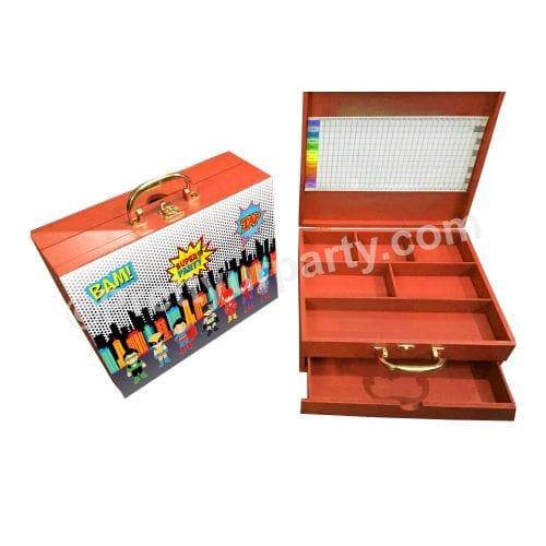 Superhero Double Drawer Boxes THEME PARTIES Pretty UR Party