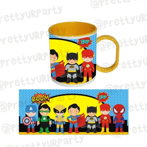 Personalised Inside Colour Superhero Mug THEME PARTIES Pretty UR Party Default Title