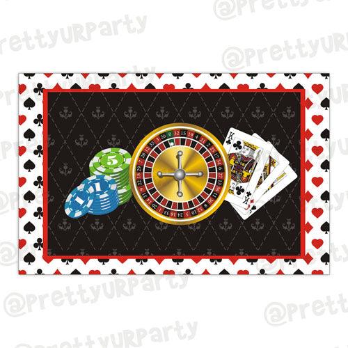 Casino Night Table Mats ALL PARTY SUPPLIES Pretty UR Party Default Title