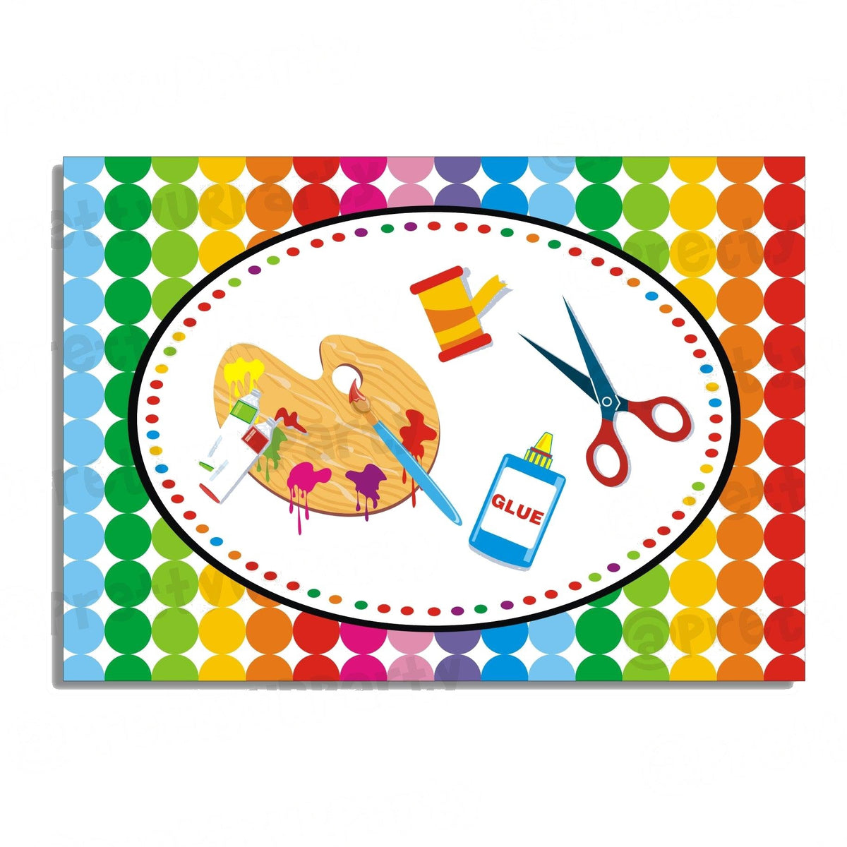 Art & Craft Party Table Mats