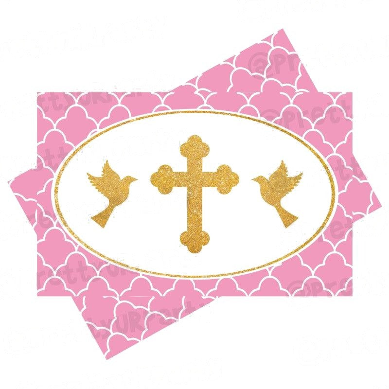 Baptism Pink Theme Table Mats — image 2