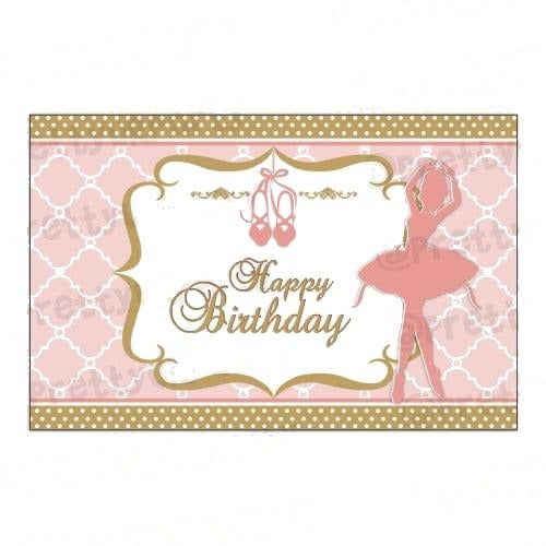 Pink and Gold Ballet Table Mats