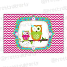 Girly Owl Table Mats THEME PARTIES Pretty UR Party Default Title
