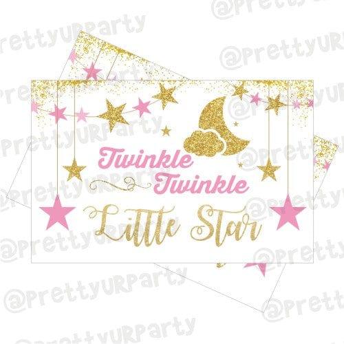 Twinkle Twinkle Little Star Pink Table Mats THEME PARTIES Pretty UR Party Default Title