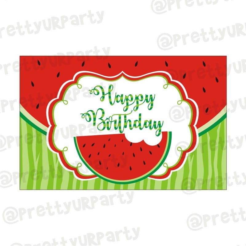 Watermelon Theme Table Mats THEME PARTIES Pretty UR Party Default Title