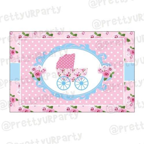 Shabby Chic Table Mats BABY SHOWER Pretty UR Party Default Title