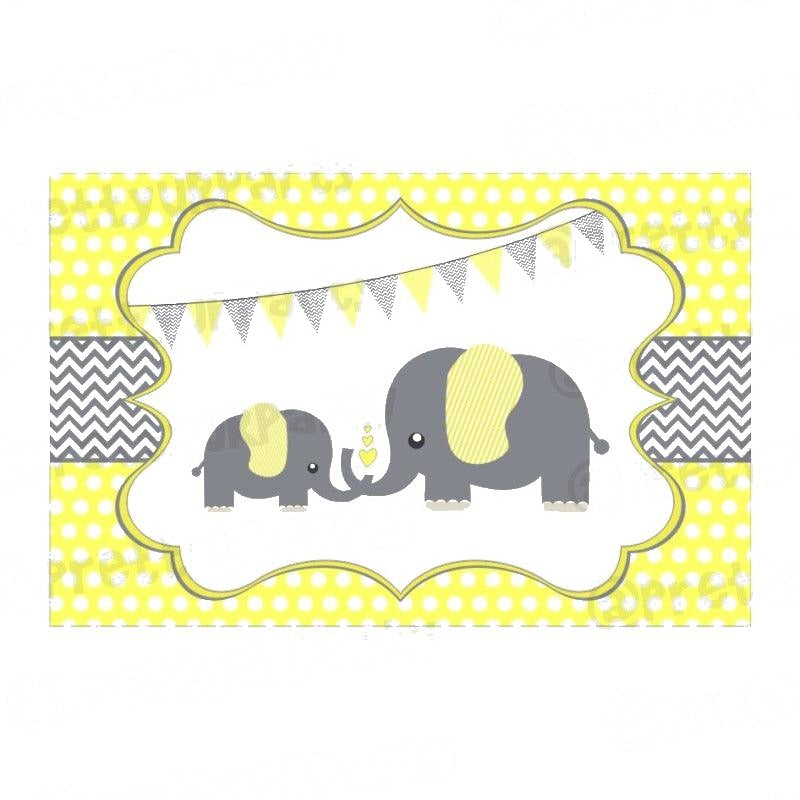 Elephant Baby shower Table Mats
