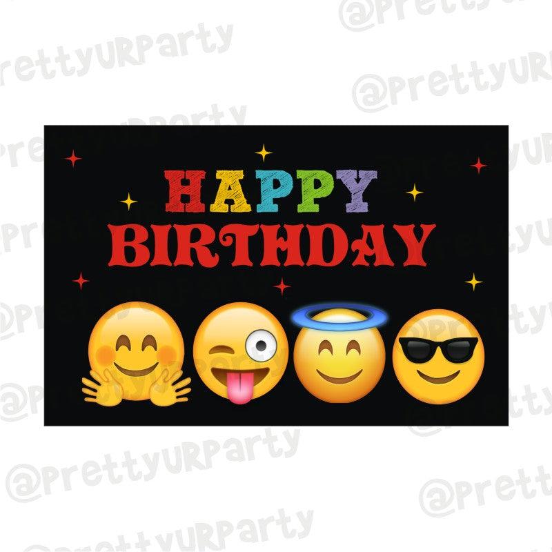 Emoji Theme Table Mats THEME PARTIES Pretty UR Party Default Title