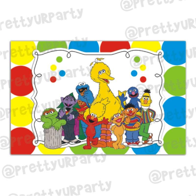 Elmo Theme Table Mats THEME PARTIES Pretty UR Party Default Title