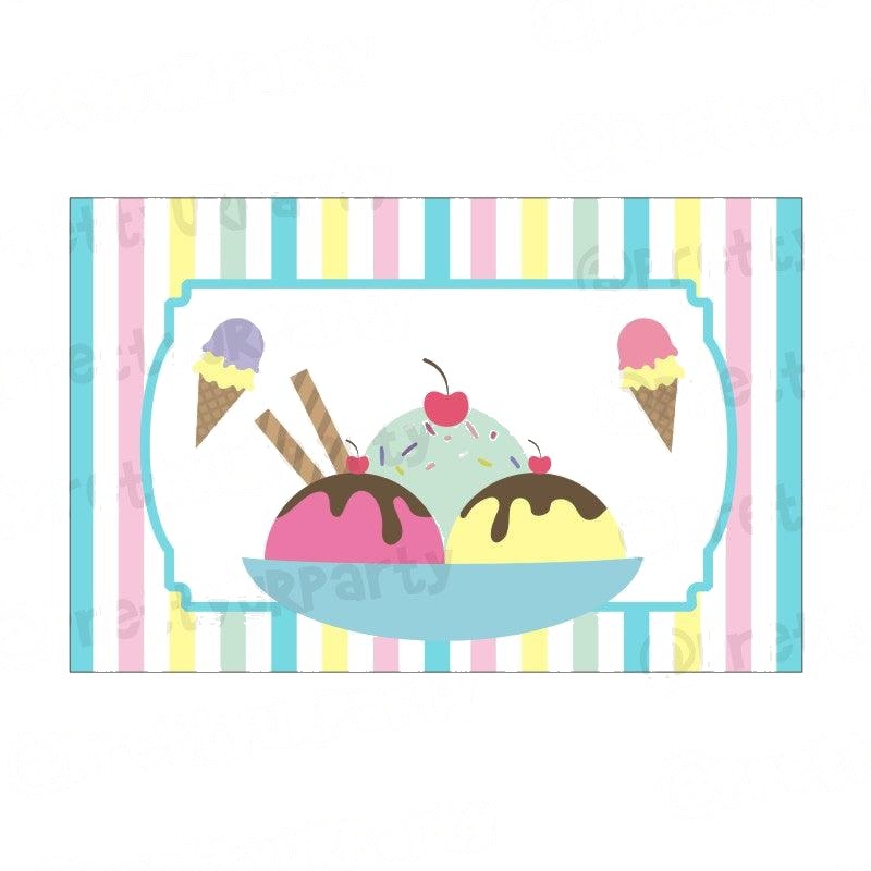 Ice Cream Theme Table Mats