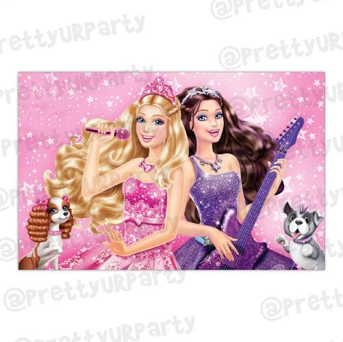 Barbie Rockstar Table Mats THEME PARTIES Pretty UR Party Default Title