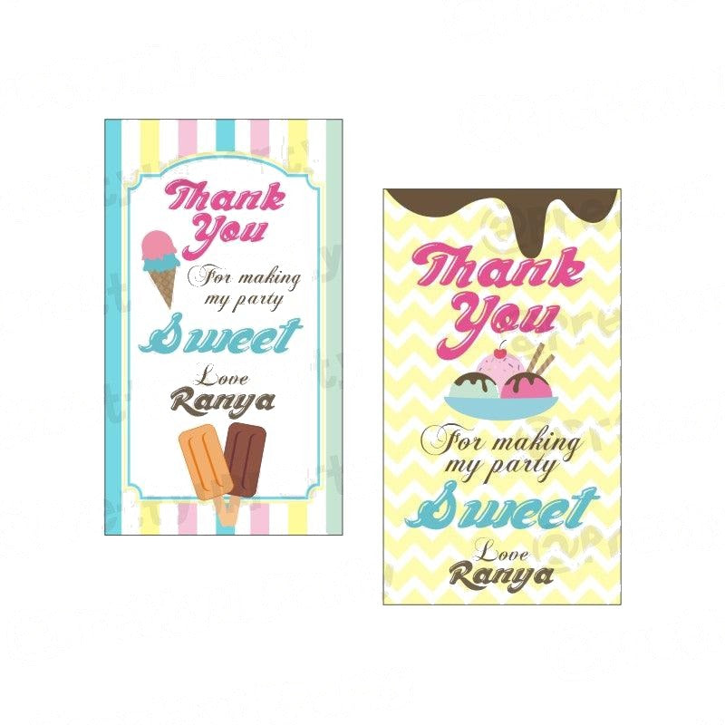 Ice Cream Theme Thank you Tags — image 2