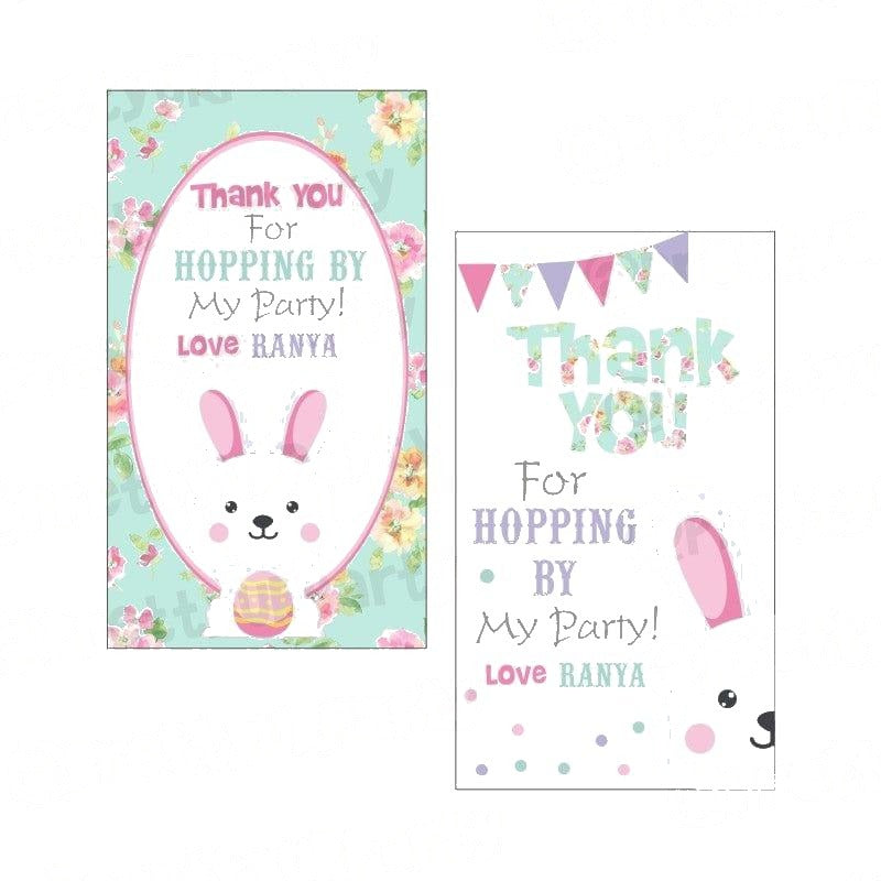 Some Bunny is One Theme Thank you Tags — image 2