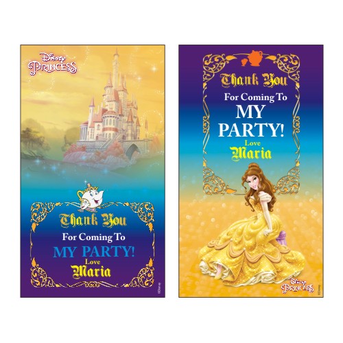 Belle Thank you Tags THEME PARTIES Pretty UR Party Default Title