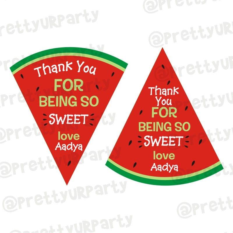 Watermelon Theme Thank you Tags THEME PARTIES Pretty UR Party Default Title