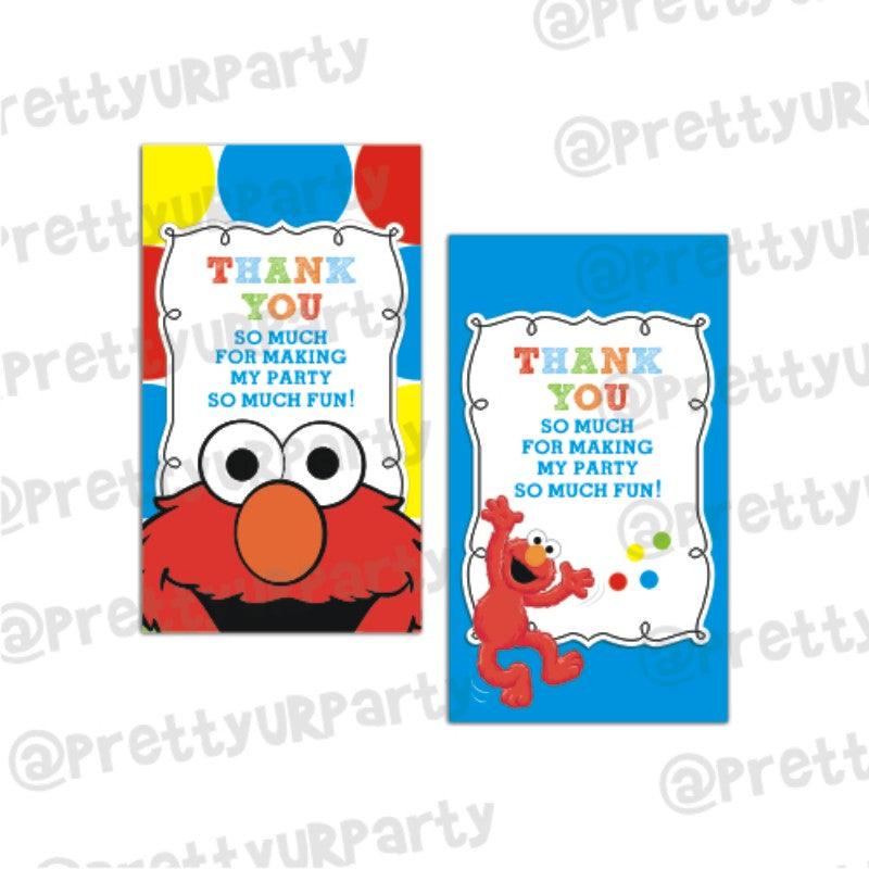 Elmo Theme Thank you Tags THEME PARTIES Pretty UR Party Default Title