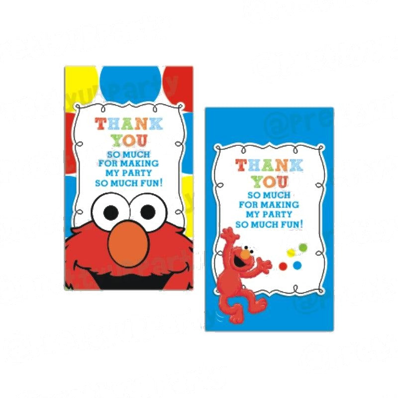 Elmo Theme Thank you Tags