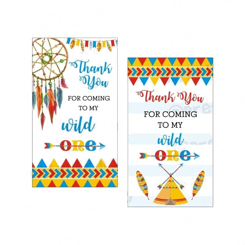 Wild One Theme Thank you Tags