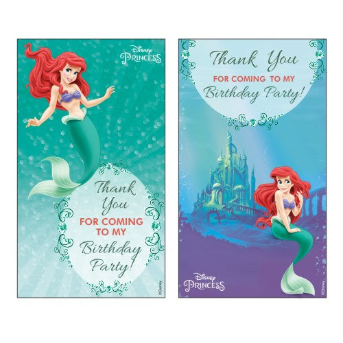 Ariel the Mermaid Thank you Tags THEME PARTIES Pretty UR Party Default Title
