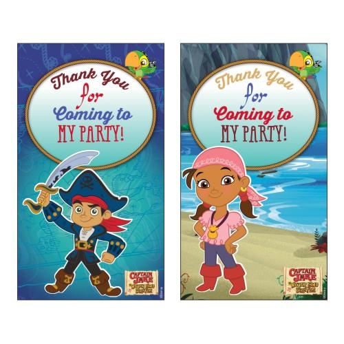 Captain Jake and the Neverland Thank you Tags THEME PARTIES Pretty UR Party Default Title Captain Jake and the Neverland Thank you Tags THEME PARTIES Pretty UR Party Default Title