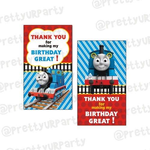 Thomas the Train Thank you Tags THEME PARTIES Pretty UR Party Default Title