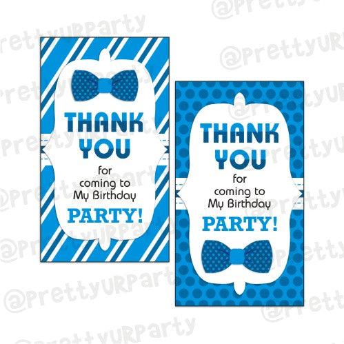 Bow Tie Thank you Tags THEME PARTIES Pretty UR Party Default Title