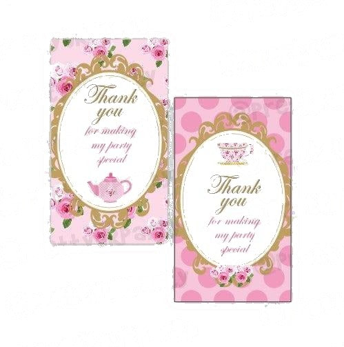 Tea Party Thank you Tags