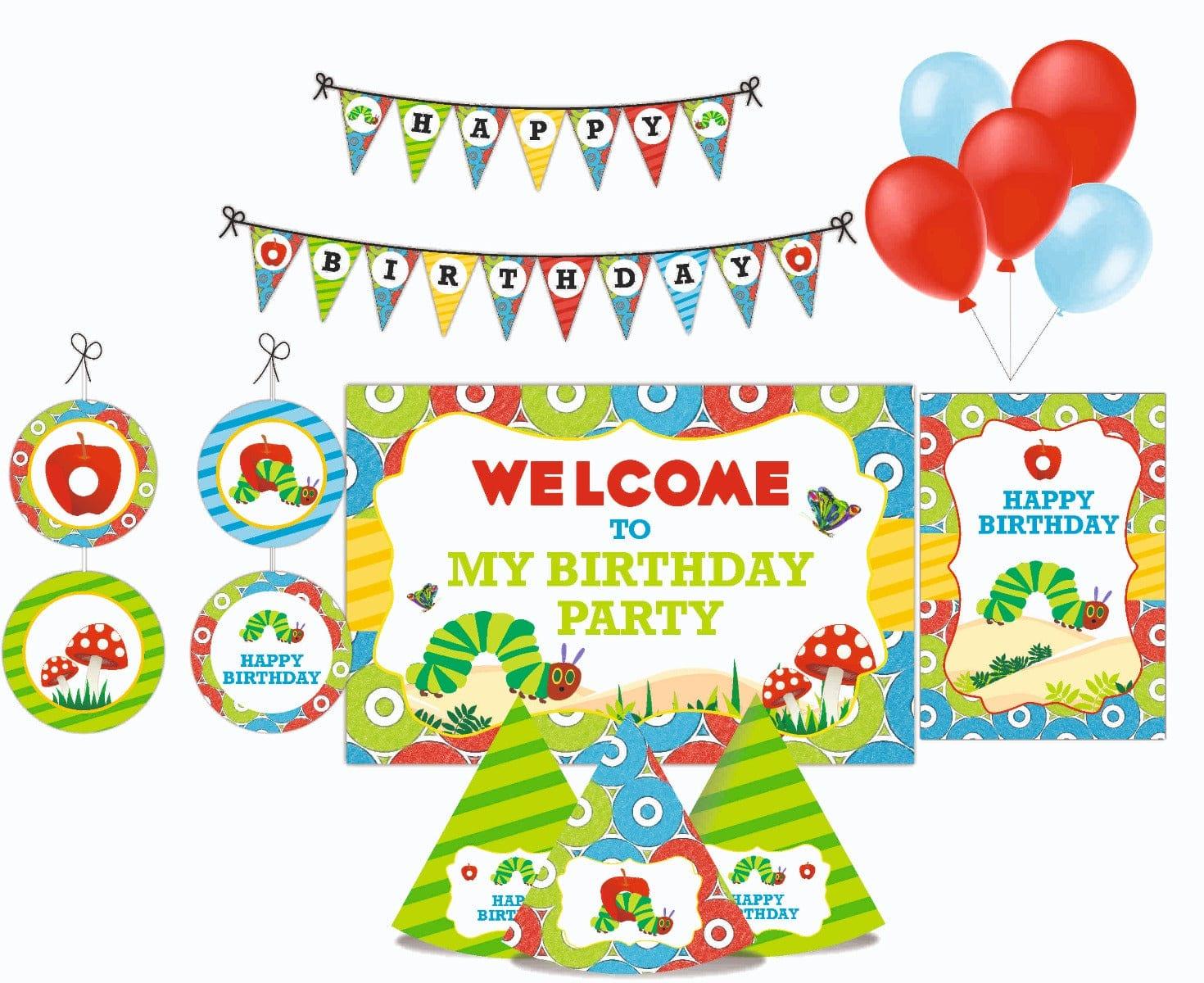 The Hungry Caterpillar Decorations Package - 70 pieces Combo BIRTHDAYS Pretty UR Party Default Title