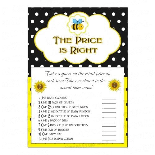 Mom to Bee The price is right Game