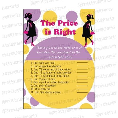 Ready To Pop The price is right Game BABY SHOWER Pretty UR Party