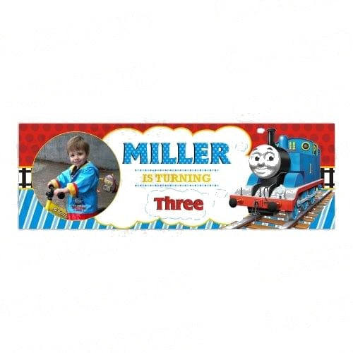 Personalized Thomas the Train Birthday Banner 30in — image 2