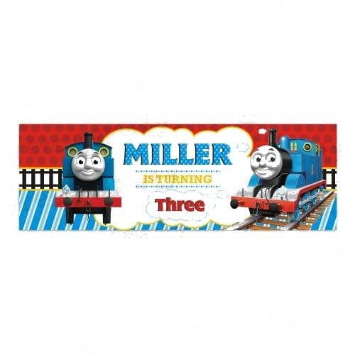 Personalized Thomas the Train Birthday Banner 30in
