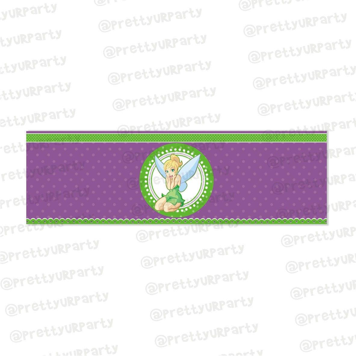Tinkerbell Theme Wrist Bands - Pack of 10 THEME PARTIES Pretty UR Party