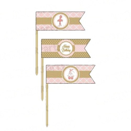 Pink and Gold Ballet Theme Picks