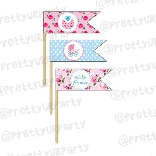 Shabby Chic Picks BABY SHOWER Pretty UR Party Default Title